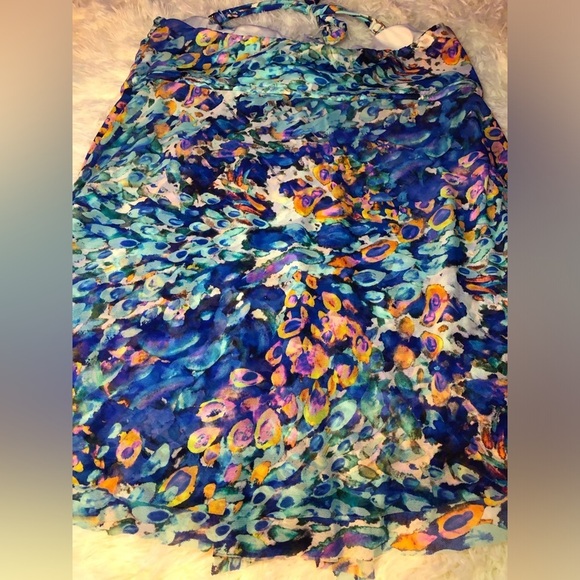Vibrant Multicolor Strapless tankini - Picture 3 of 15